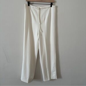 Vintage J’Envie Sport White Drawstring Back Zipper Trousers